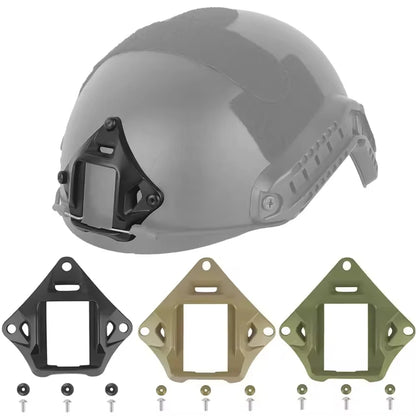 BOOIU VAS Tactical Helmet NVG Mount - Nylon Night Vision Adapter for FAST MICH Helmets, Ideal for Field and CS Riding Accessories