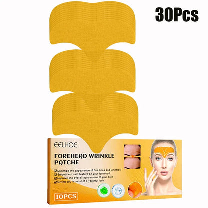 10-100pcs Forehead Wrinkle Patches — Anti-Wrinkle Gel Skin Care Patches for Natural Forehead Line Removal