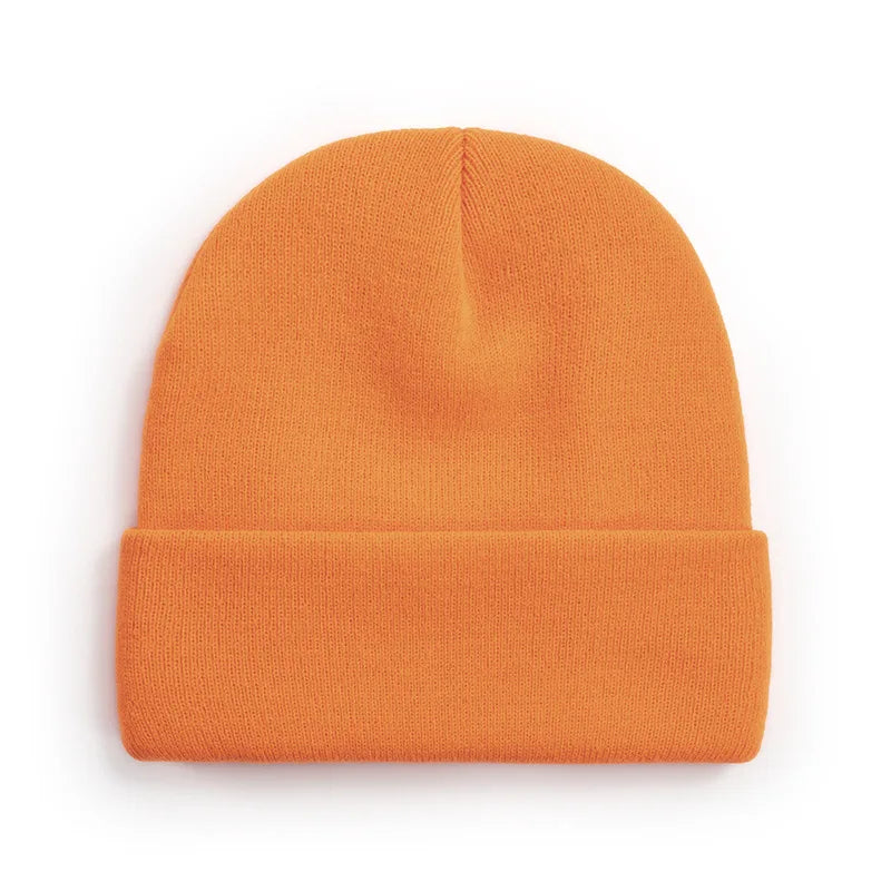 Winter Knit Beanie Hat - Warm Stretch Skull Cap for Boys Girls Adults in Black White Blue Pink & More Colors