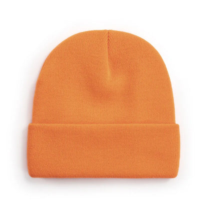 Winter Knit Beanie Hat - Warm Stretch Skull Cap for Boys Girls Adults in Black White Blue Pink & More Colors