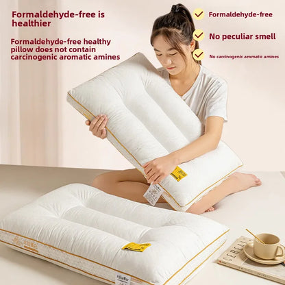 Soybean Fiber Cervical Pillow — Adult Sleep Pillow Core for Home, Dormitory & Hotel Use