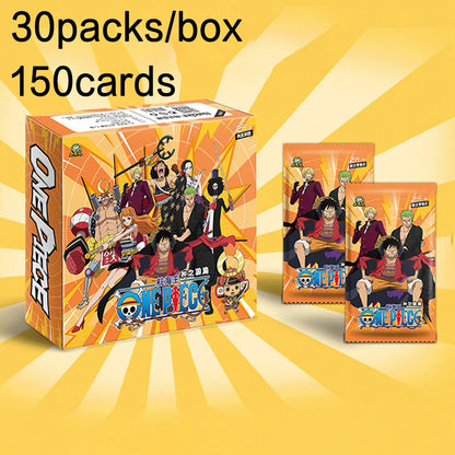 Bandai One Piece Anime Booster Box - Collectible Luffy, Zoro & Ace Trading Cards for Anime Fans and Card Collectors