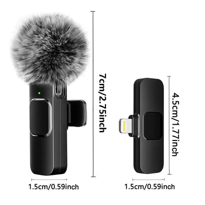NEW Wireless Lavalier Microphone – Mini Mic for Audio Video Recording on iPhone, Android, Laptop, and Mobile Gaming