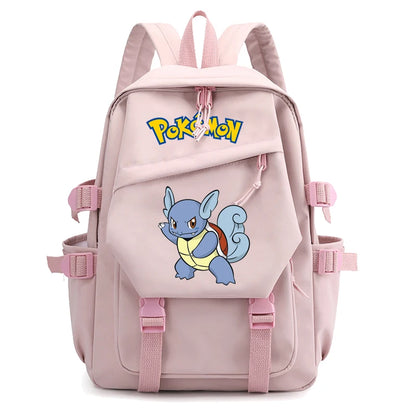 Pokemon Waterproof Women’s Backpack – Pikachu, Gengar, Snorlax Schoolbag for Girls & Students