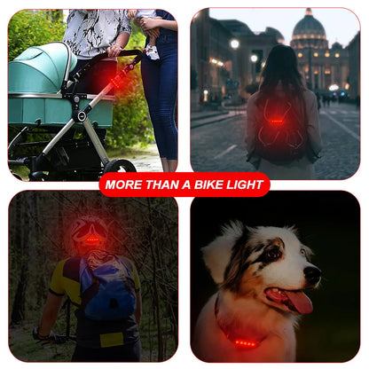 USB Rechargeable Ultra Bright Rear Bike Tail Light – Easy Install Cycling Safety Taillight for Bicycle Night Riding Accessory