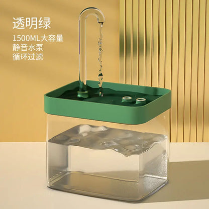 Ultra-Quiet Cat & Dog Water Fountain – Smart 1.5L Automatic Pet Dispenser with Filter & Anti-Burn Pump