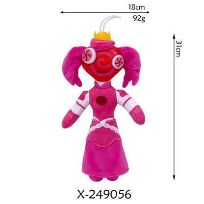 20cm The Amazing Digital Circus Plush Pendant - Caine & Jax Rabbit Plush Keychain, Anime Bag Charm & Collectible Gift
