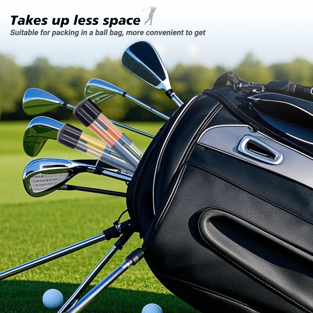 Golf Swing Training Alignment Sticks – 2 Sets 48” Collapsible Practice Rods in 5 Colors