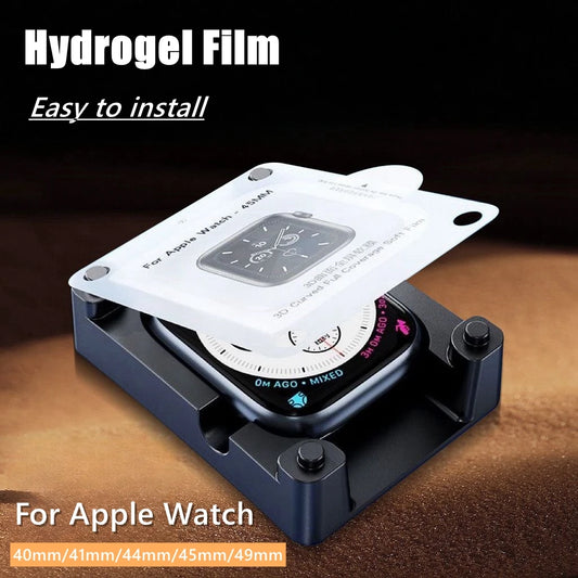 Easy Install Hydrogel Screen Protector for Apple Watch Ultra 2/9/8/7/SE – 49mm, 45mm, 44mm, 42mm, 41mm, 38mm, 10, 46mm