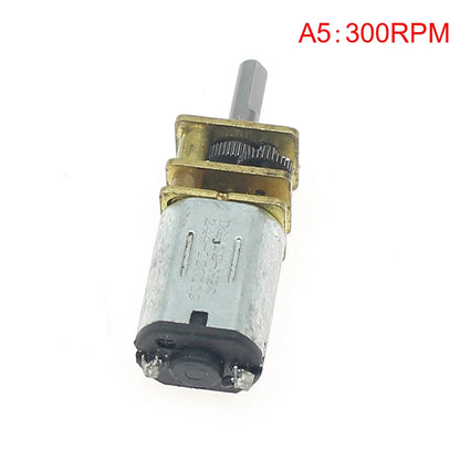 Mini N20 Gear Motor - 3V-12V Full Metal Gearbox DC Motor with High Torque for DIY Robots