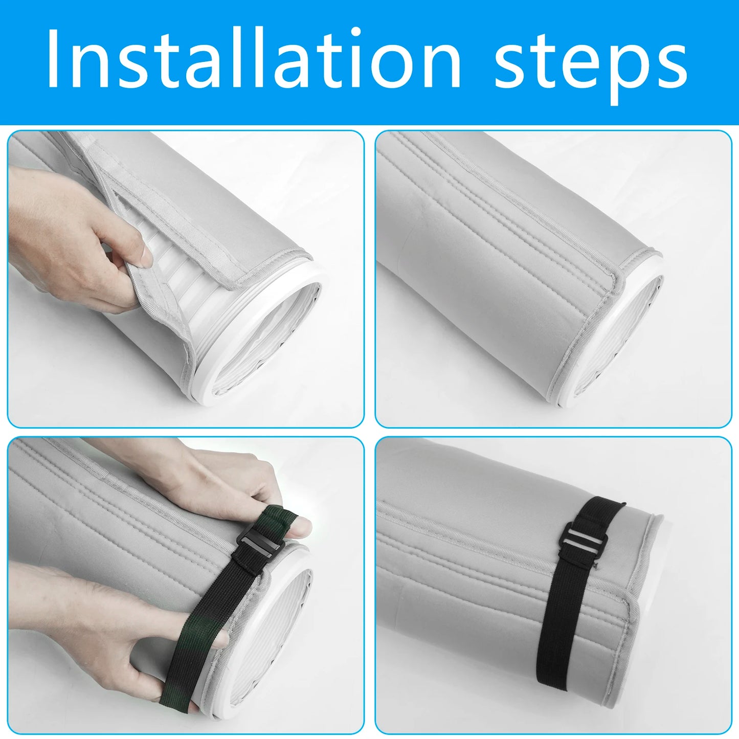 Universal Air Conditioner Hose Cover — Waterproof, Dustproof, Heat-Insulating Exhaust Pipe Wrap, Portable Protection