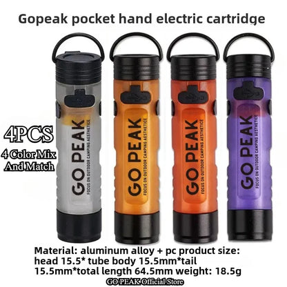 GOPEAK Mini LED Keychain Flashlight – Portable Pocket Clip Light for Outdoor Use, Emergency, Camping & Disaster Relief