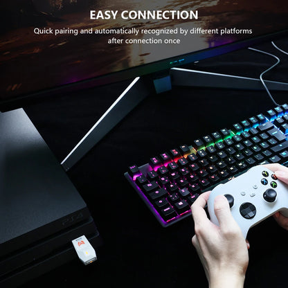 R100 PRO USB Wireless Adapter — Gamepad Converter for PS4, PS5, Xbox Series & Switch Controllers with Bluetooth