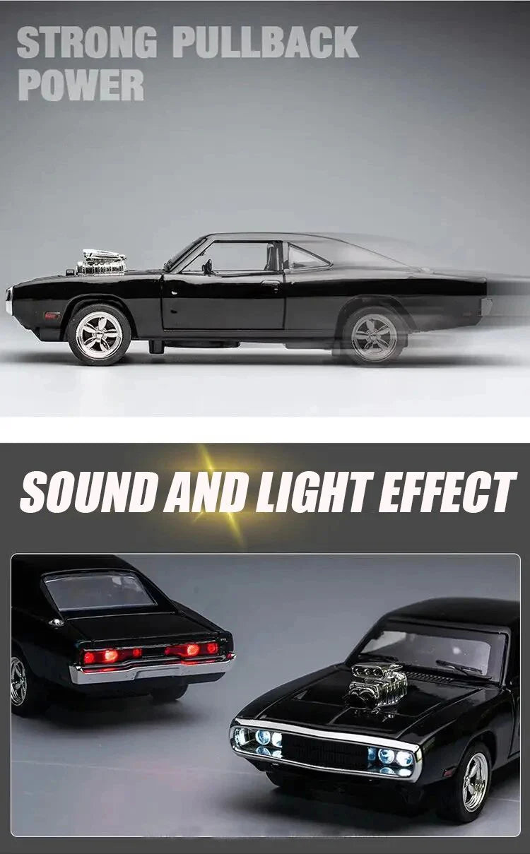 1:32 Challenger 1970 Classic Alloy Car Model – Diecast Toy Vehicle for Kids & Collector Decoration