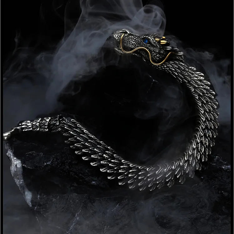 Trendy Dragon Copper Bracelet – Unisex Fashion Loong Metal Bangle, Party & Daily Jewelry Accessories for Women & Men