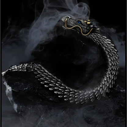 Trendy Dragon Copper Bracelet – Unisex Fashion Loong Metal Bangle, Party & Daily Jewelry Accessories for Women & Men