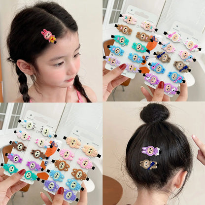 60pcs Cartoon Anime Hair Clips for Girls Kawaii Kids Hair Accessories Gifts