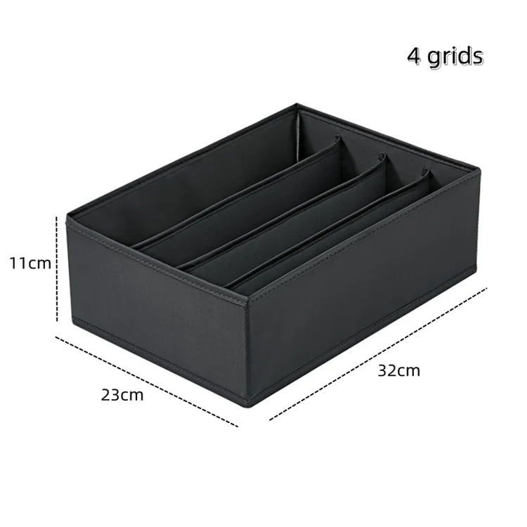 Underwear & Socks Organizer Box – Drawer Dividers for Bras, Pants, Scarves, Ties, Jeans, and Clothing Storage