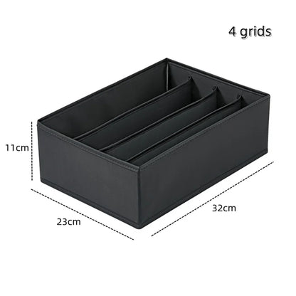 Underwear & Socks Organizer Box – Drawer Dividers for Bras, Pants, Scarves, Ties, Jeans, and Clothing Storage
