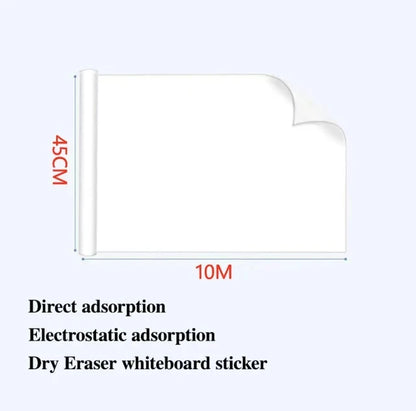 45CM Reusable Whiteboard – Static Adhesive Dry-Erase Board, Easy to Apply & Remove Without Wall Damage