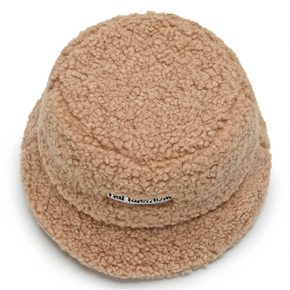 Unisex Winter Fleece Bucket Hat – Warm Cold-Resistant Fashionable Fisherman Cap with Sunshade