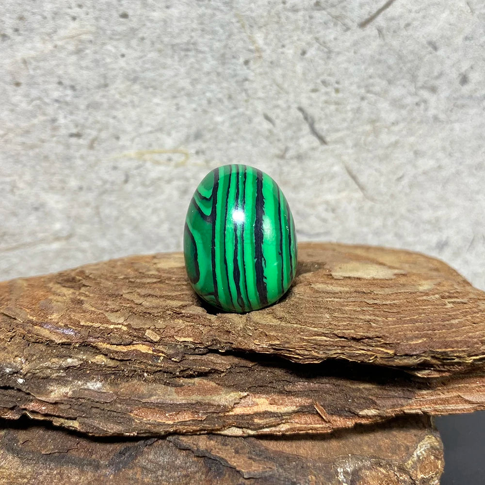 EG1-7 Mini Natural Stone Egg - Polished Meditation Fidget Stone for Stress Relief, Desk Decor, and Gifts