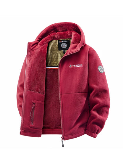 Men's Autumn & Winter Outdoor Hooded Jacket – Versatile Streetwear for Daily Wear, Travel, Parties, and Commuting