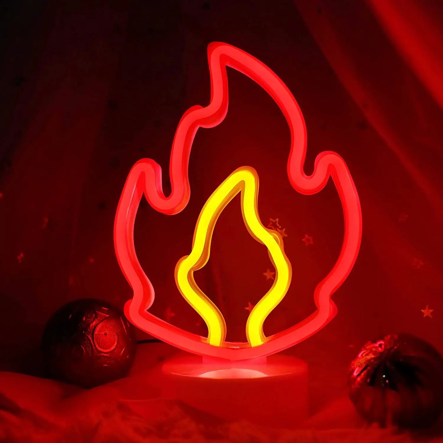 Countertop Decorative Neon Sign – USB or Battery-Powered Night Light for Holiday, Party, Kitchen & Home Decor