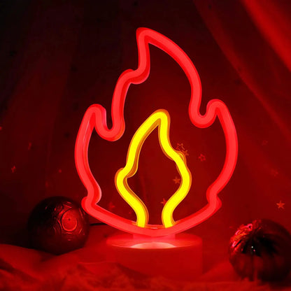 Countertop Decorative Neon Sign – USB or Battery-Powered Night Light for Holiday, Party, Kitchen & Home Decor