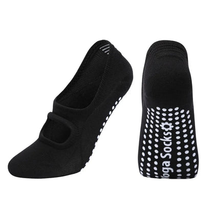 Backless Pilates Grip Socks - Invisible Yoga, Dance & Fitness Floor Socks