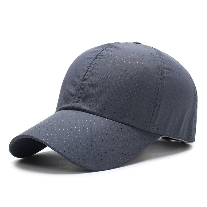Quick Dry Mesh Sports Cap - Breathable Sun Hat for Running, Golf, Tennis, Jogging & Outdoor Activities