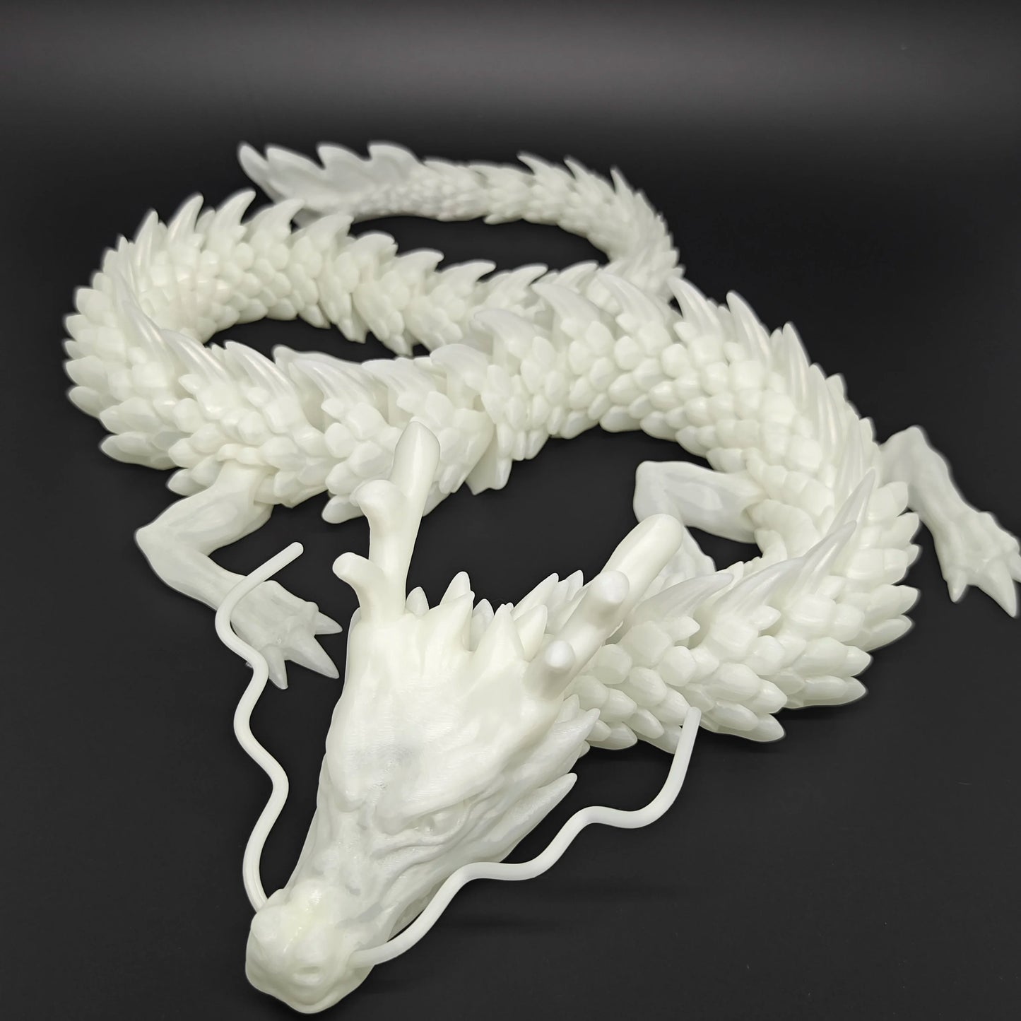 3D Printed Gem Dragon Fidget Toy - Articulated Rotatable Crystal Dragon Gift