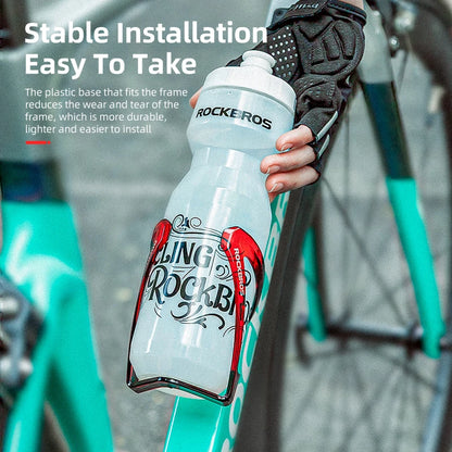 ROCKBROS Bicycle Bottle Cage - Lightweight Colorful MTB Road Bike Water Bottle Holder Cycling Accessory