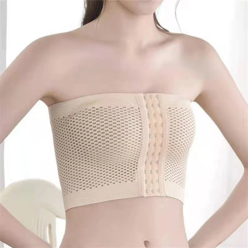 Breathable Strapless Chest Binder – Tube Top for Trans, Tomboy, Lesbian, Cosplay & Male Character Costumes