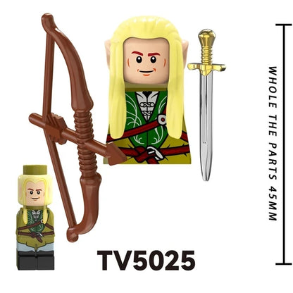TV6403/TV6404/TV6405 Blocks Toy Set — Orcs, Dwarfs, Elves & Rohan Knight Action Figures Building Bricks for Kids Gift