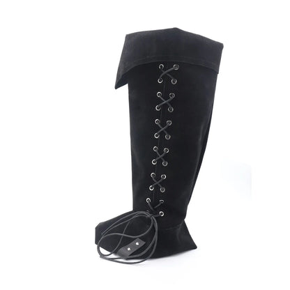 Halloween Medieval Bandage Shoe Covers – Unisex Leg Guard Boots for Viking, Warrior & Knight Cosplay Armor