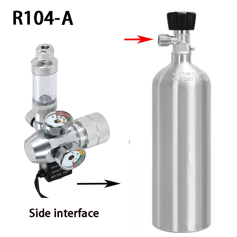 2024 DIY Aquarium CO2 Regulator – Electromagnetic Valve, Bubble Counter & Pressure Reducing System for Fish Tank