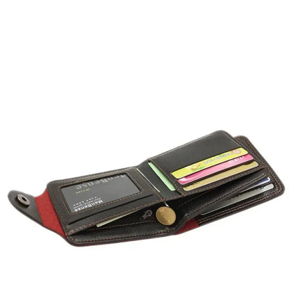 Men's Multi-Function Short Wallet – Multi-Card Slot Card Holder Purse, Stylish Gift Wallet