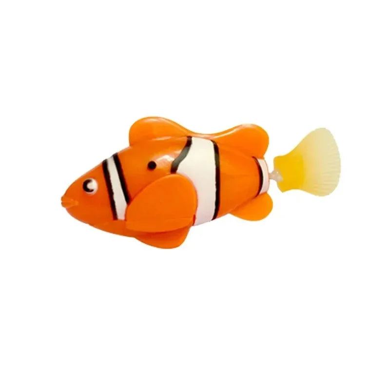 LED Interactive Cat Toy Robot Fish – Glowing Electric Swimming Motion Toy to Stimulate Kitten Hunting Instincts & Playful Exercise