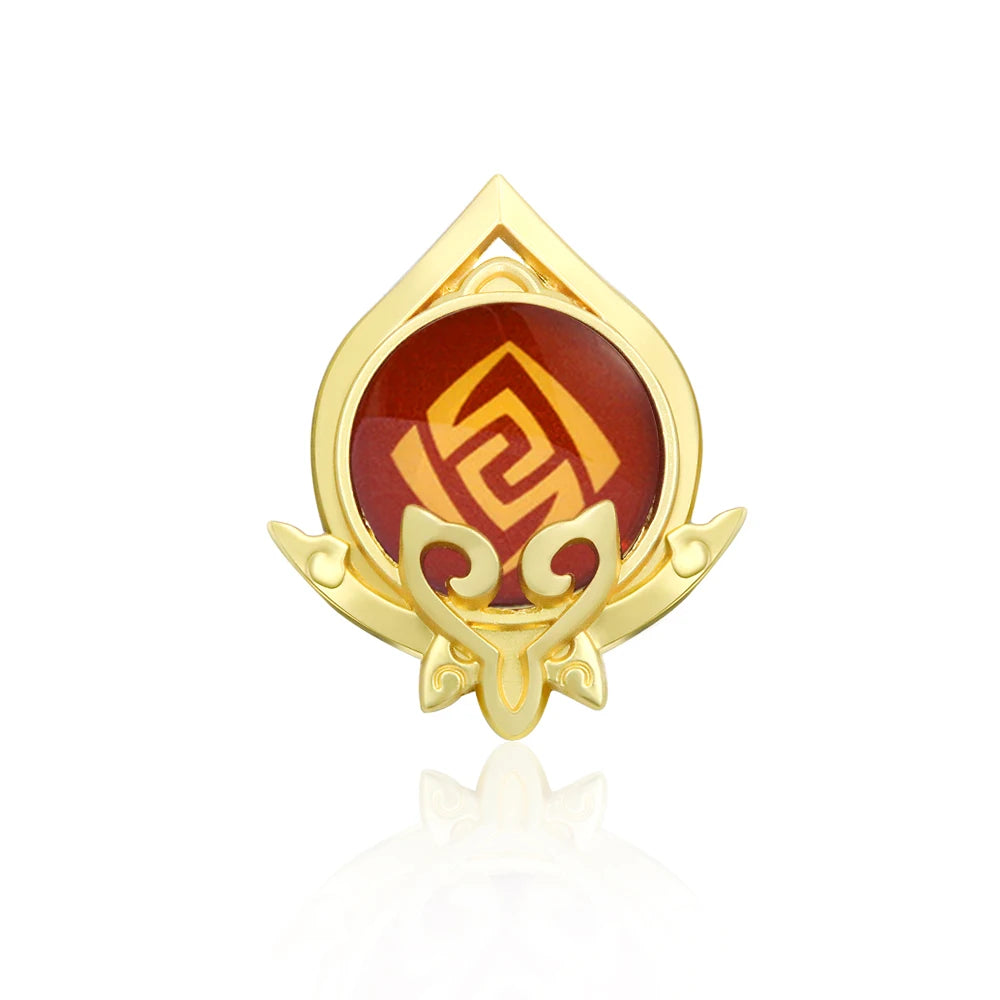 Genshin Impact Sumeru Vision Brooch Pins - Tighnari Collei Dori Nilou Element Badge Cosplay Lapel