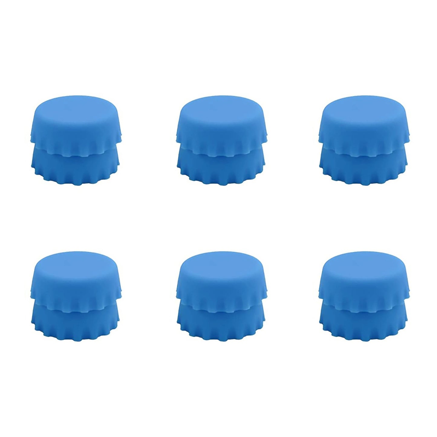 2/6/12pcs Silicone Beer Bottle Caps – Preservative Covers for Wine, Vinegar, Soy, and Cocktail Bottles