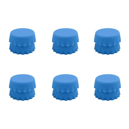 2/6/12pcs Silicone Beer Bottle Caps – Preservative Covers for Wine, Vinegar, Soy, and Cocktail Bottles
