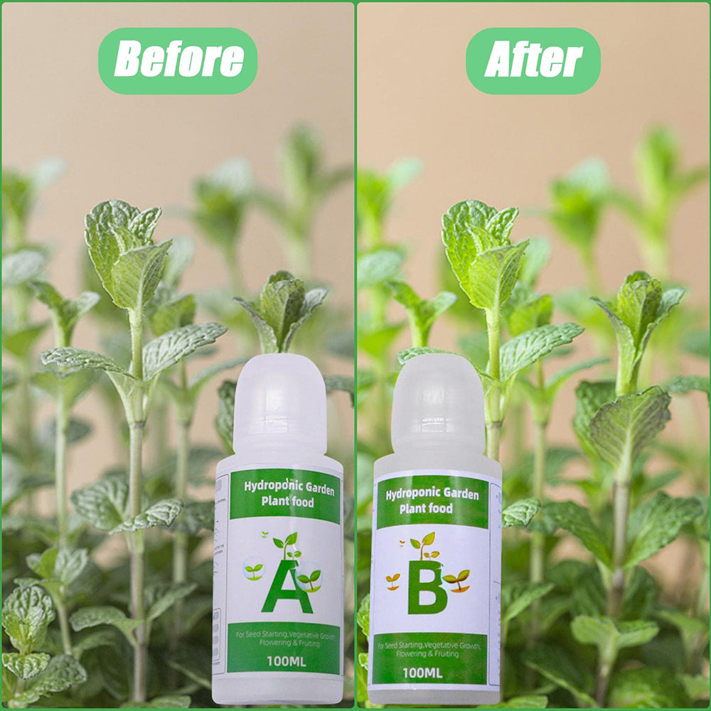 AB Two-Part Fertilizer Set – Hydroponic Plant Food for Flowers, Vegetables, and Grass Nutrients