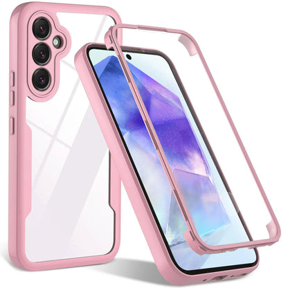 360° Full Coverage Screen Protection Case – Shockproof Phone Cover for Samsung A55 5G, A35, A15, A54, A14, A34, A53, A73, A26, A16, A52S, A56, A36