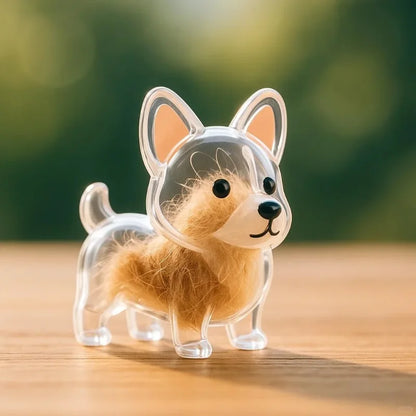 Cute Dog Hair Storage Pendant Keychain – Couple Bag Charm, Car Keychain Jewelry, Souvenir Gift & Decoration Accessory