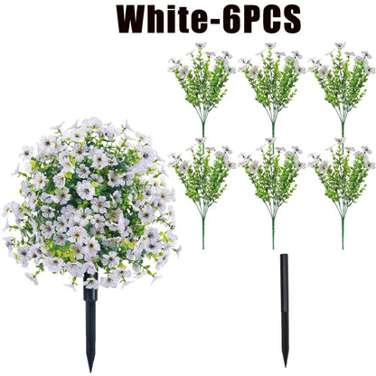 Artificial Eucalyptus Flowers - Faux Greenery Bouquet for Weddings, Home Decor & Vase Arrangements