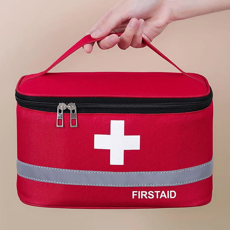 Portable First Aid Kit - Travel Medicine and Medication Storage Bag