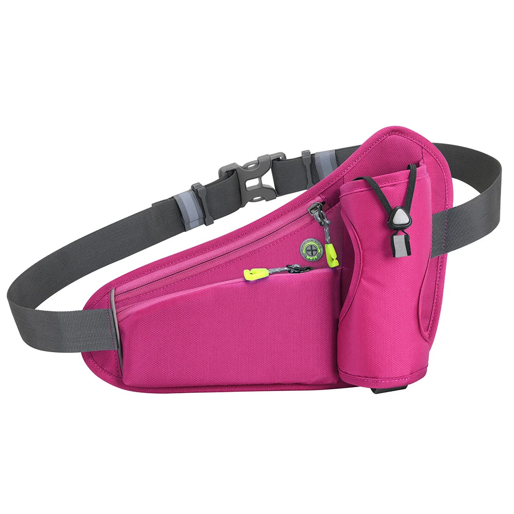 Running Waist Bag with Water Bottle Holder – Hydration Fanny Pack for Men & Women, Gym, Jogging, and Cycling