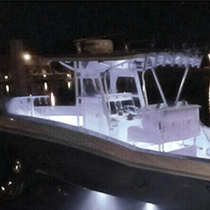 Blue & White Marine LED Deck Courtesy Lights – Waterproof Stern Transom Boat Lamps (1-4pcs)