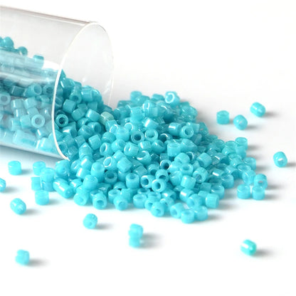 Miyuki Delica 11/0 Seed Beads - Glazed Luster Glass Beads for DIY Jewelry Making